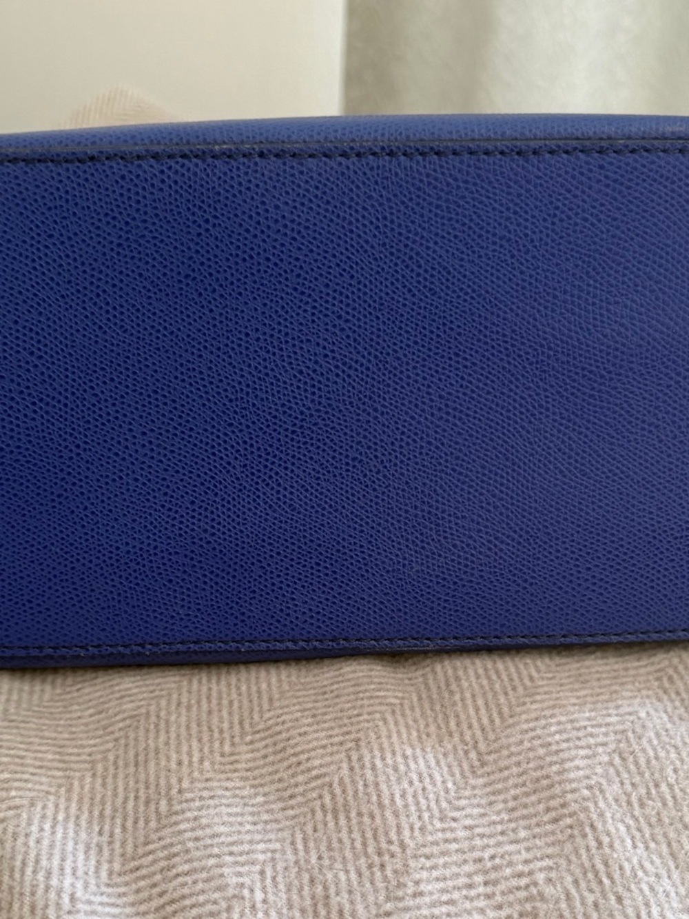 Celine royal blue Dome Satchel with Top Handles no straps - Picture 2 of 7